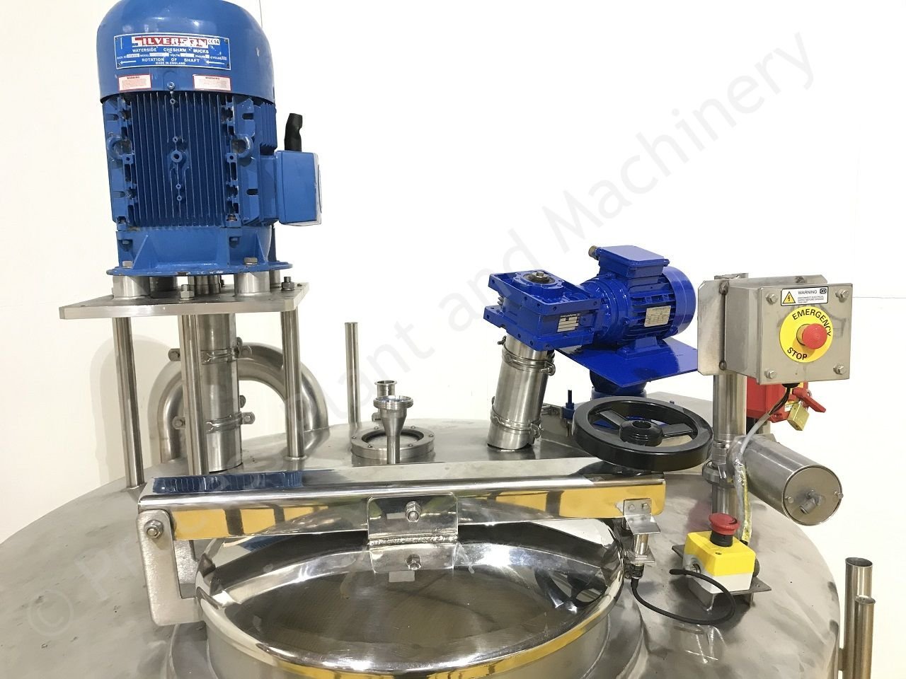 Used 2,000 Ltr Stainless Steel Tank with Silverson High Shear Batch Mixer & Paddle MixerPPM Ltd